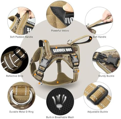 WINSEE Tactical Dog Harness, No Pull Dog Harness - Image 4