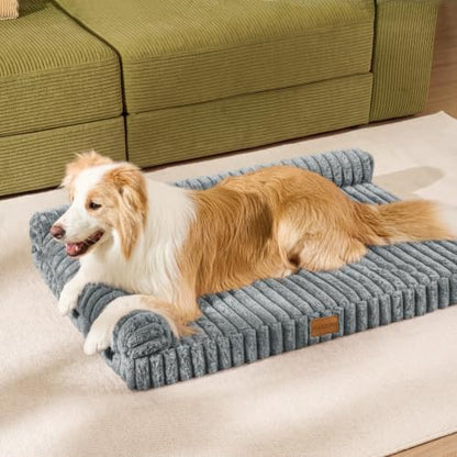 Orthopedic Large Dog Bed Furry Pet Bed, Washable Cover 36''X24'' - Image 2