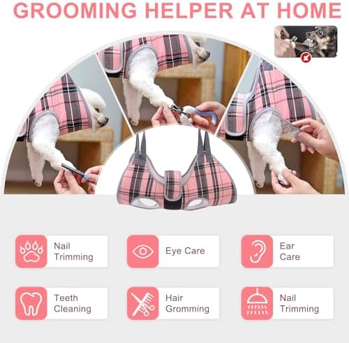 BEAUTYZOO Medium Dog Grooming Hammock Harness, Nail Trim Restraint Sling - Image 5