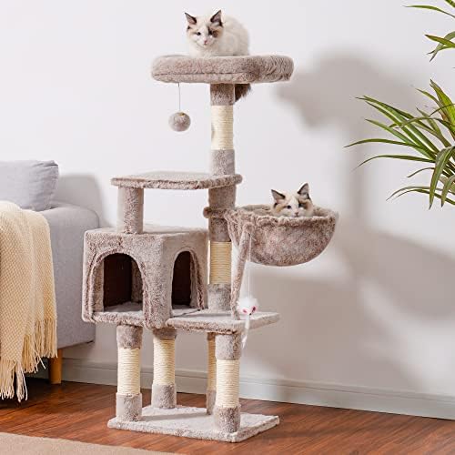 Heybly Cat Tree with Toy, 43.3 inch Cat Tower - Image 3