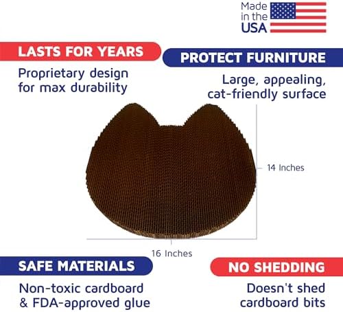 Cat Scratcher by Americat – Made in USA Cardboard Scratching Pad & Lounger – X - Image 2