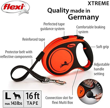 FLEXI® Xtreme Tape Retractable Dog Leash, 16 ft - Image 2
