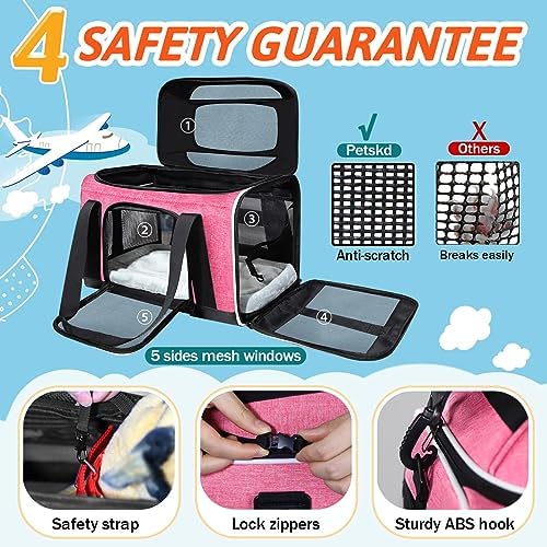 Petskd Top-Expandable Small Pet Carrier 18"x13"x9.5" Airline Approved - Image 5