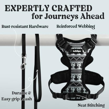 rabbitgoo Cat Harness and Leash Set, Escape Proof Vest, Pixel Tabby - Image 7