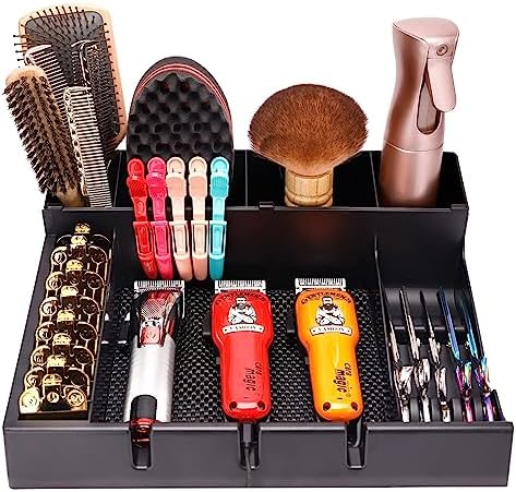 Barber Clipper Organizer Barber Tools Tray Salon Hairdressing Clipper Scissors by ZIBARBER