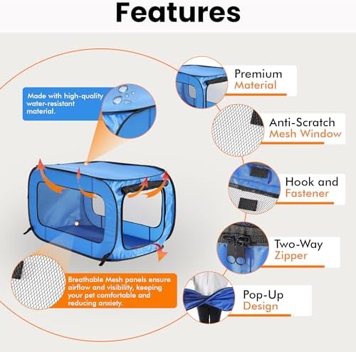 Portable Collapsible Pop Up Kennel - Image 4
