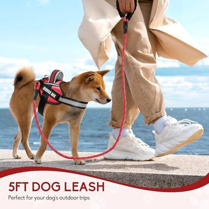Service Dog Vest Harness and Leash Set, Animire in Training Dog Harness - Image 4
