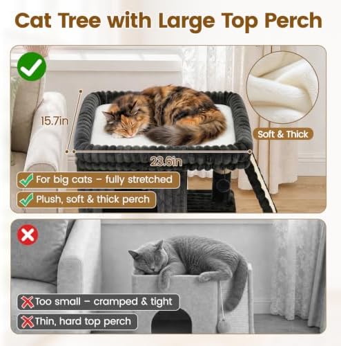 Cat Tree Tower with Scratching Post - Image 6