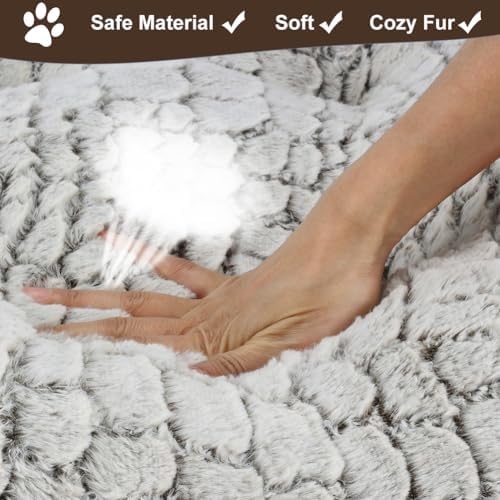 Dog Bed Crate Pad for Small Dogs 24"x18" Coffee - Image 4