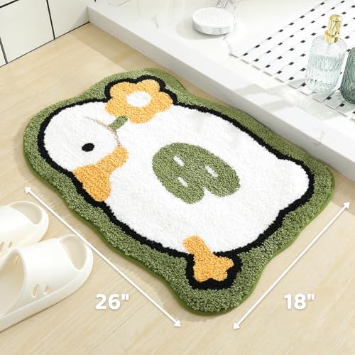 Molesun Goose Bath Mat 18x26, Soft Absorbent Microfiber Bath Rugs - Image 2
