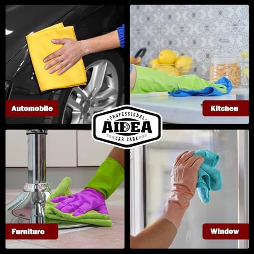 AIDEA Microfiber Cleaning Cloth-400PK, Microfiber Towels - Image 5