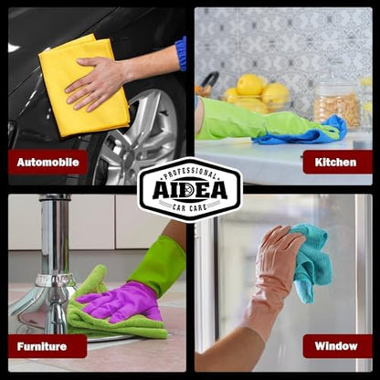 AIDEA Microfiber Cleaning Cloth-400PK, Microfiber Towels - Image 5