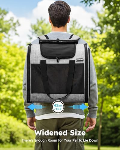 Pecute Cat Backpack with Widened Interior Space, Upgraded Dog Backpack Carrier - Image 2
