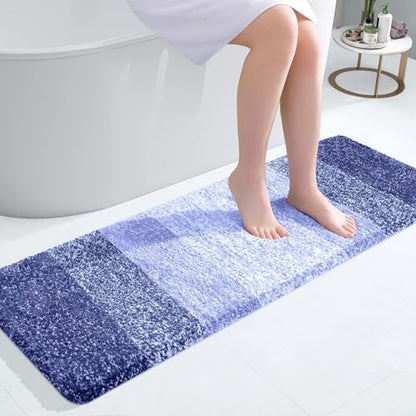 OLANLY Bathroom Runner Rug 47x17, Extra Soft Absorbent Microfiber Bath Rugs by OLANLY