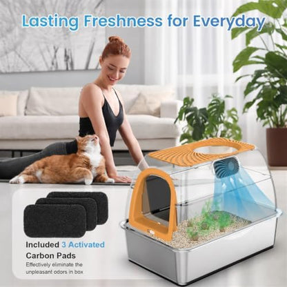 SuzziPaws Stainless Steel Litter Box Dog-Proof Leak-Proof - Image 6