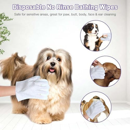 Pet Glove Wipes for Dogs & Cats, Pet Cleaning Gloves 30 PCS - Image 4