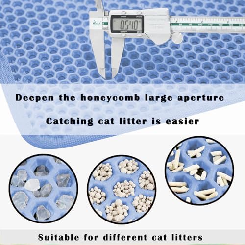 Cat Litter Mat, Double Layer Cat Litter Box Mat - Image 5