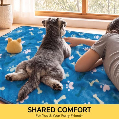 Luciphia 3 Pack Cute Dog Blankets Soft Fleece - Image 4
