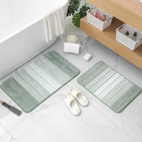 Kmson 2 Piece Ombre Bath Mat Set by KMSON