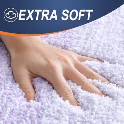 OLANLY Bathroom Rugs Mat 34x21, Extra Soft Absorbent Microfiber Bath Rugs - Image 3