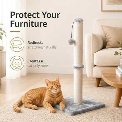 Dimaka Tall Cat Scratching Post Tree Scratcher - Image 6