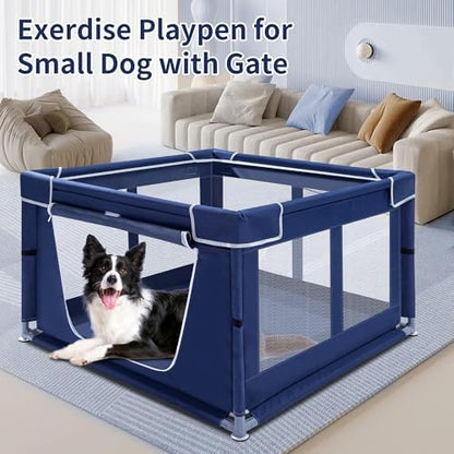 Puppy Playpen Indoor for Dog Small Pets, Dog Playpen 42x42x25 Inch, Dog Play Pen - Image 2