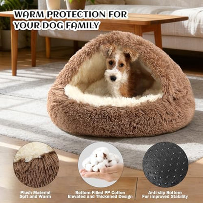 NOYAL Hooded Donut Bed, Calming Cave - Image 2