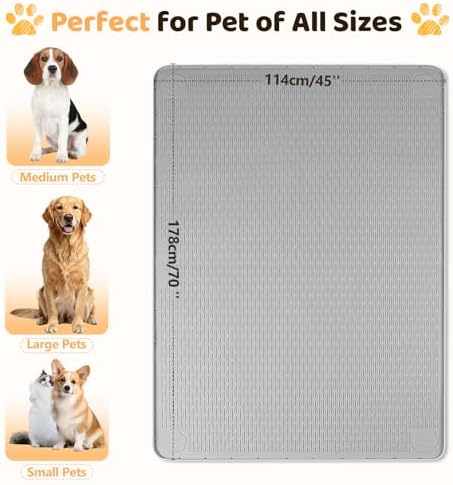Silicone Dog Bed Mat 70"x 45" Crate Mat - Image 4