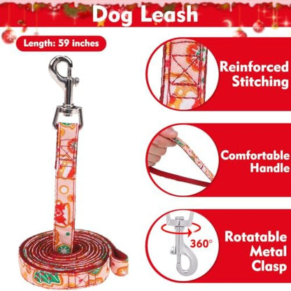 EXPAWLORER Christmas Dog Harness and Leash Set Small Sized - Image 5