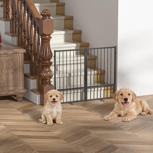 SNUOWU Full Metal Freestanding Dog Gate - Image 5