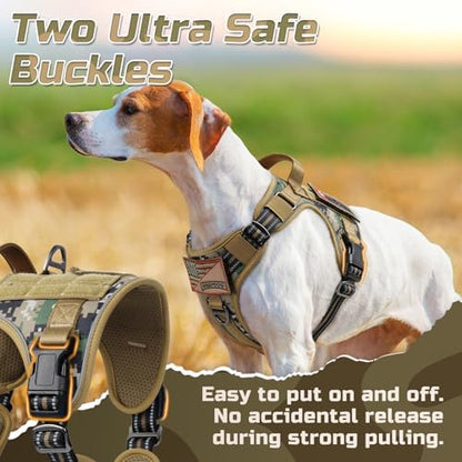 rabbitgoo Tactical Dog Harness for Large, No Pull Military Service Vest - Image 2