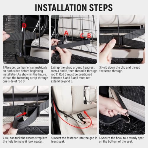 YJGF Dog Car Barrier, Car Net Divider - Image 6
