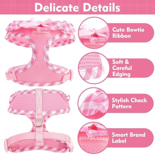 EXPAWLORER Step-in Dog Harness Small Sized Collar and Leash Set - Image 3