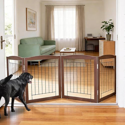 ZJSF Freestanding Foldable Dog Gate by ZJSF