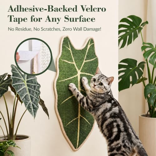 Natural Leaf-Shaped Sisal Cat Scratcher - Image 4