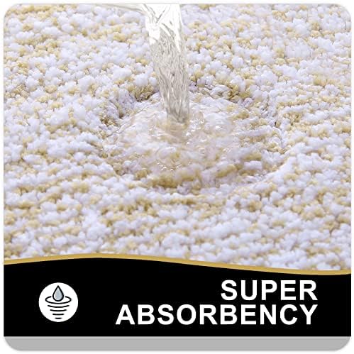 OLANLY Small Bathroom Rugs 24x16, Absorbent Microfiber Bath Rugs - Image 4