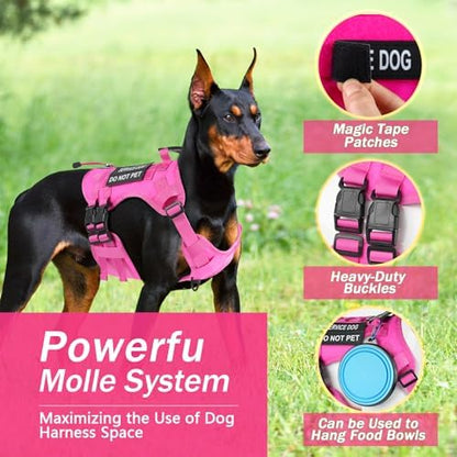 No Pull Tactical Dog Harness Small Sized Dog, Service Dog Vest - Image 3