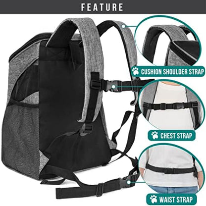 PetAmi Cat Backpack Carrier for Small Dogs and Large Cats, Airline Approved - Image 5