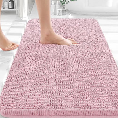 OLANLY Bathroom Rugs 35x24, Extra Soft Absorbent Chenille Bath Rugs by OLANLY