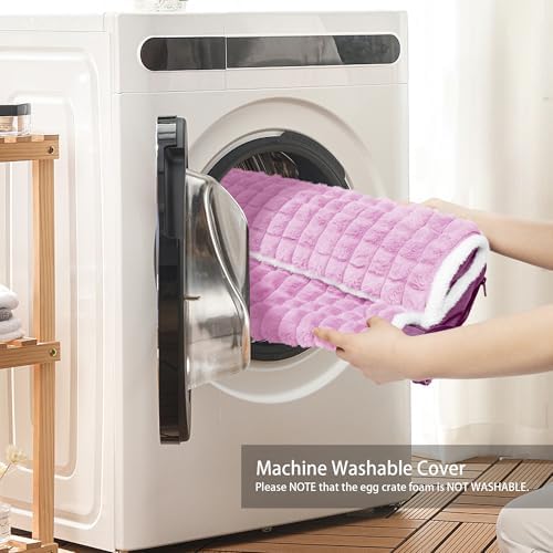 Orthopedic Medium Dog Bed Pillow Pet Sofa Bed 30''X20'' Lilac - Image 4