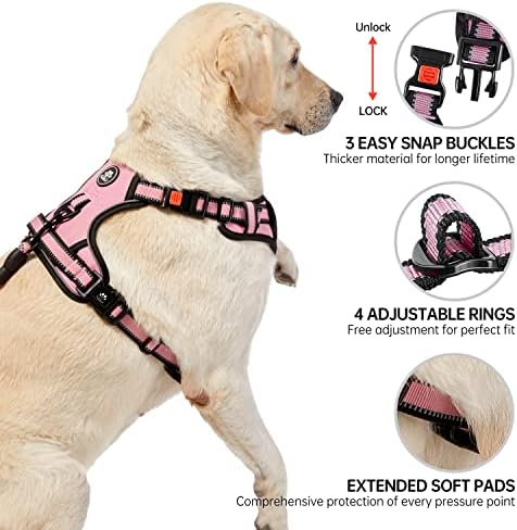 NESTROAD Dog Harness for Small Sized Dog, No Pull Dog Vest Harness Set - Image 4