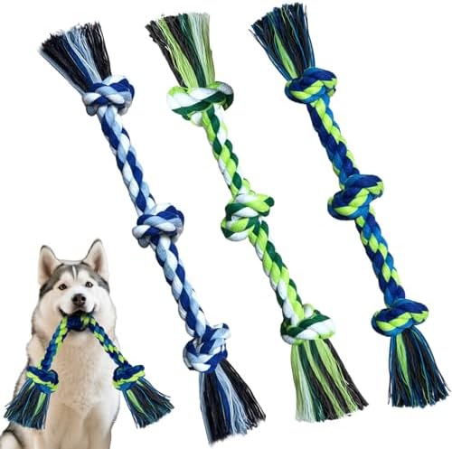 Rocfish 3 Pack Dog Rope Toys for Aggressive Chewers by Unknown