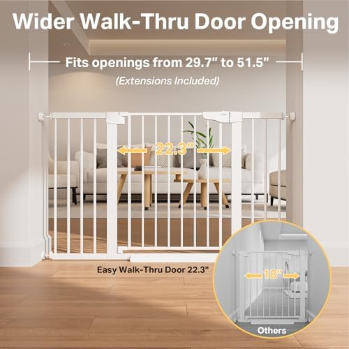 Cumbor 29.7-51.5 in Extra Wide Baby Gate - Image 2
