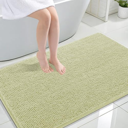 OLANLY Large Bathroom Rugs 44x32, Extra Soft Absorbent Chenille Bath Rugs by OLANLY