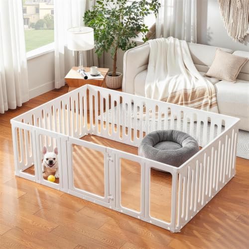 Acrylic Dog Playpen Indoor, Puppy Pens by Zendova