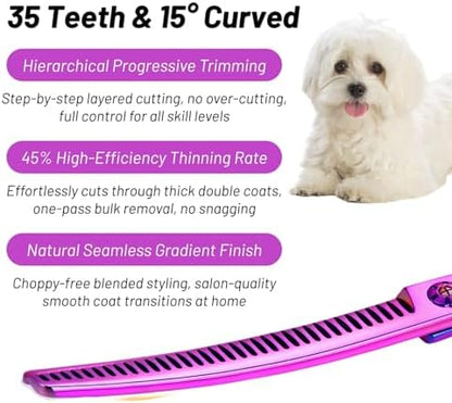 Professional 7" VG10 Curved Thinning Shears - Image 6