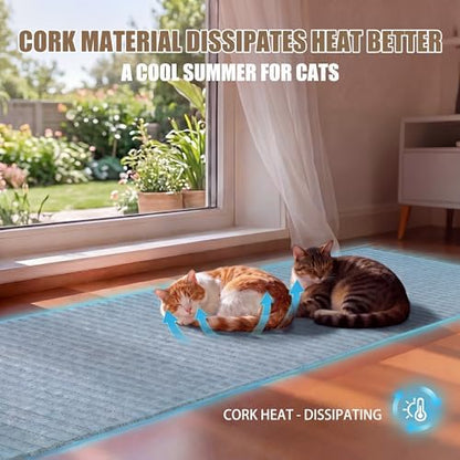 Natural Cork-Cat Scratch Pad-Cat Scratch Mat Rug-Avoid Cat Couch Protector-Cat - Image 7