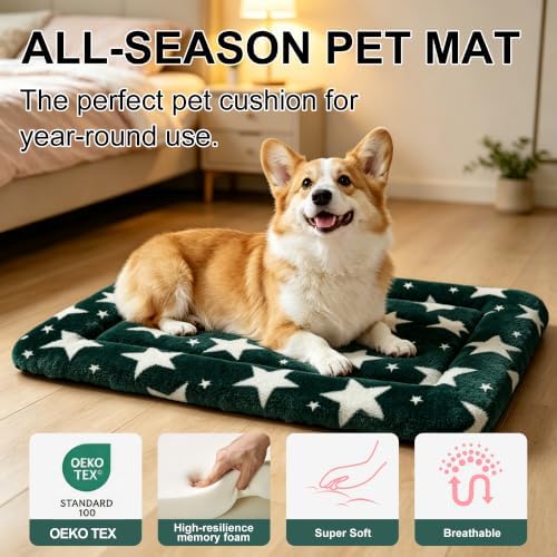 Dog Bed Mat, Reversible Dog Crate Pad - Image 2