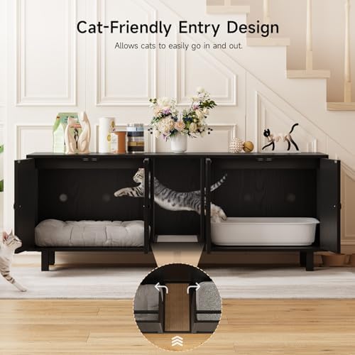 ONBRILL 63 Inches Cat Litter Box Enclosure - Image 4
