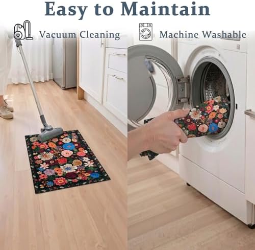 Bath Mat 17x24 Non Slip, Washable Low Pile Area Rug - Image 4